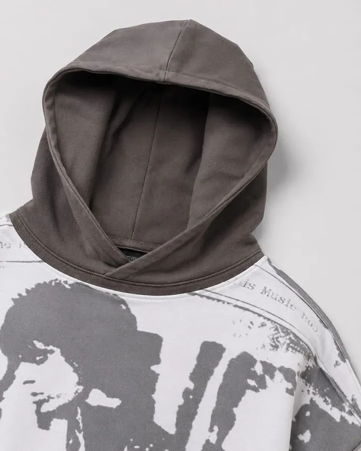 KIIKIO Grunge Layered Hoodie