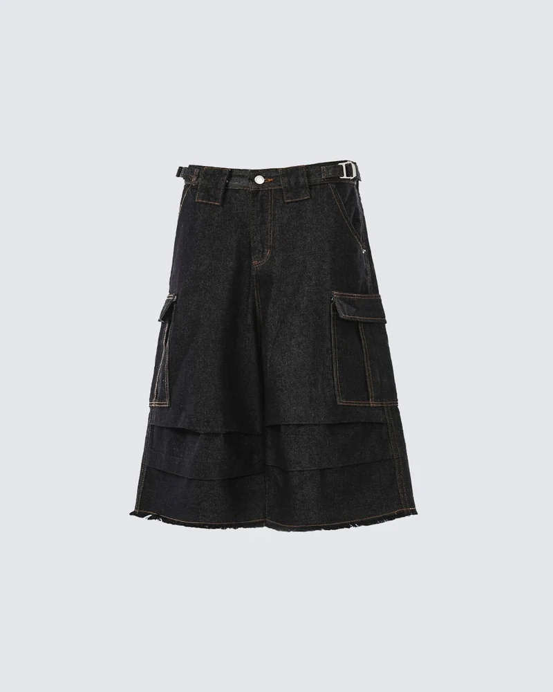 KIIKIO Yabi Layered Shorts