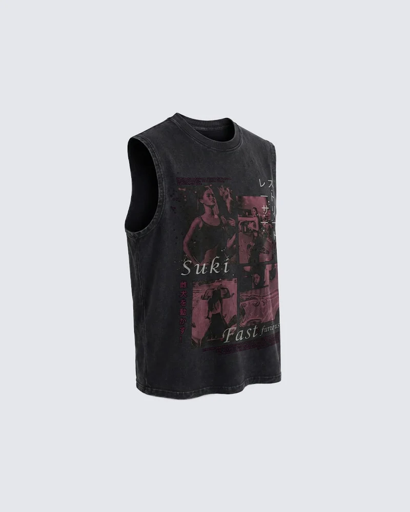 KIIKIO Street Washed Sleeveless Tee