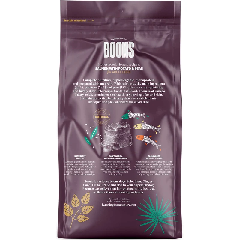 Hundefutter Boons Lachs (für ausgewachsene Hunde)