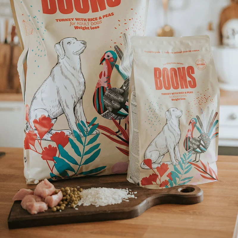 Hundefutter Boons Pute (für übergewichtige ausgewachsene Hunde)