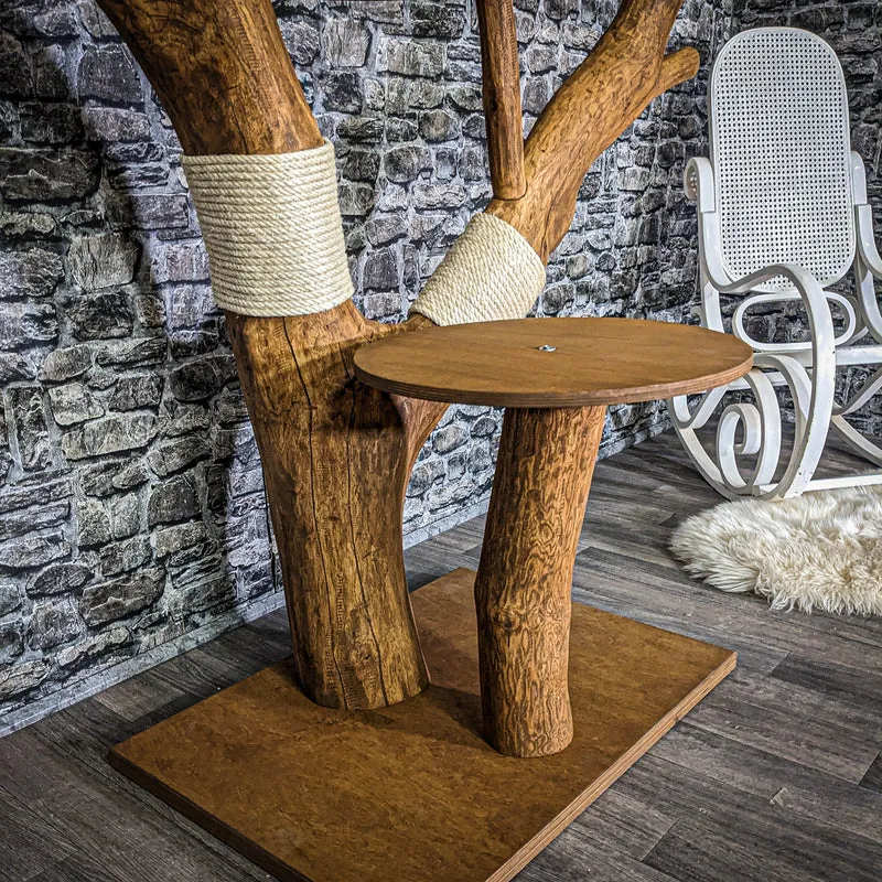 Outdoor Naturkratzbaum 3793 Kratzbaum Natur Holz Design 148 cm hoch Katzenbaum