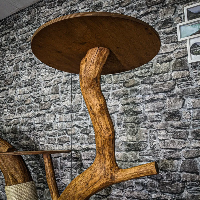 Outdoor Naturkratzbaum 3793 Kratzbaum Natur Holz Design 148 cm hoch Katzenbaum