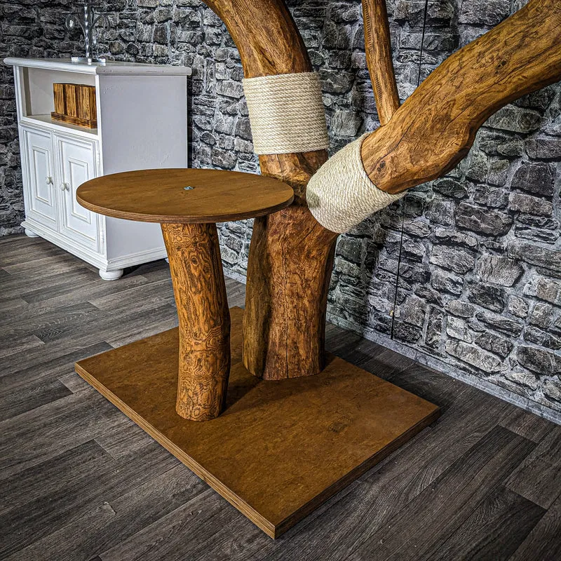 Outdoor Naturkratzbaum 3793 Kratzbaum Natur Holz Design 148 cm hoch Katzenbaum