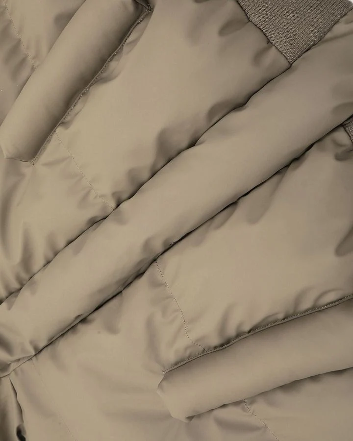 Simple High Neck Short Cotton Jacket