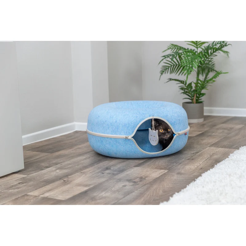 TRIXIE Spieldonut für Katzen - Kuscheliges Spielzeug & Rückzugsort