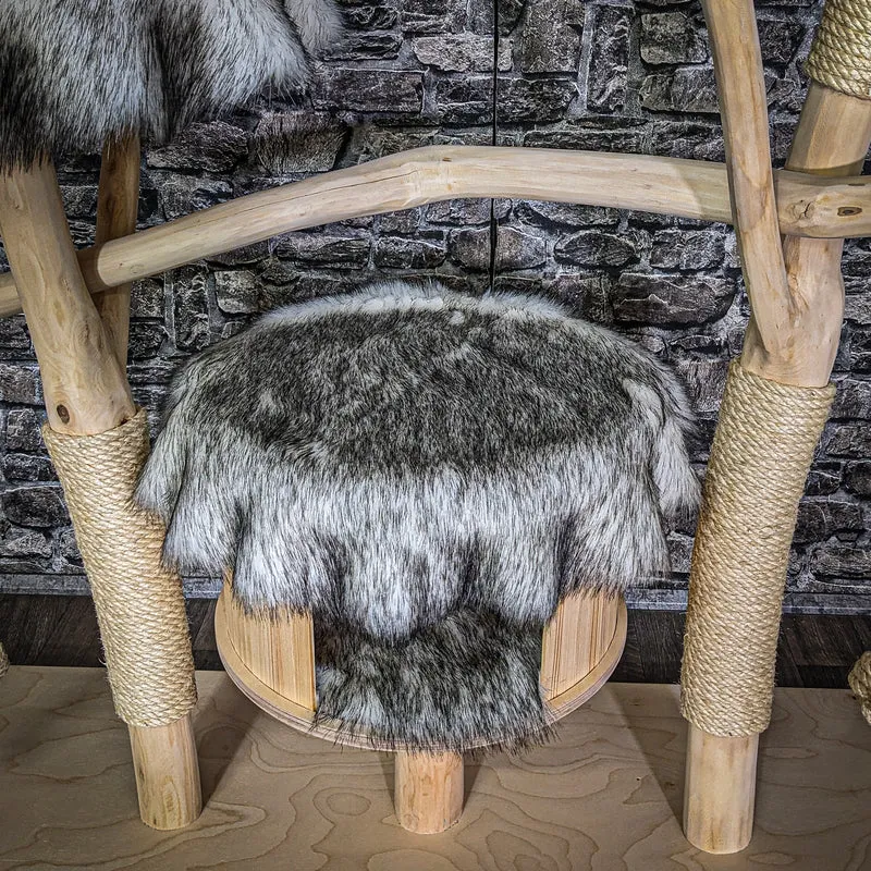 Naturkratzbaum 3782 Kratzbaum Natur Holz Design 123 cm hoch Katzenbaum