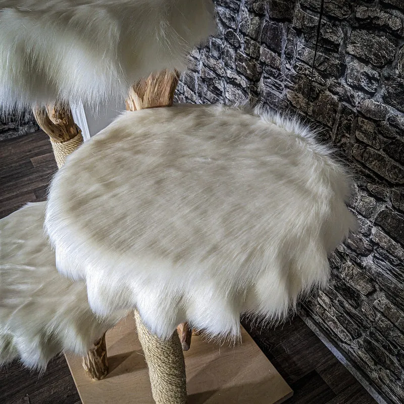 Naturkratzbaum 3754 Kratzbaum Natur Holz Design 206 cm hoch Katzenbaum