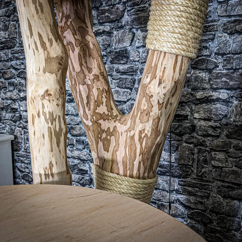 Naturkratzbaum 3752 Kratzbaum Natur Holz Design 175 cm hoch Katzenbaum