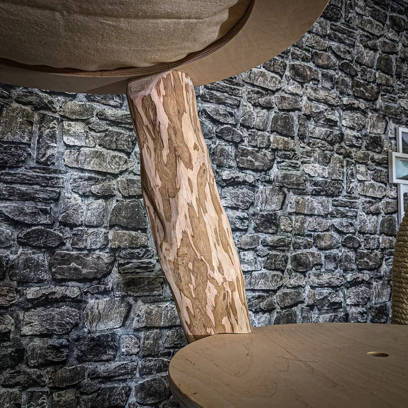 Naturkratzbaum 3752 Kratzbaum Natur Holz Design 175 cm hoch Katzenbaum