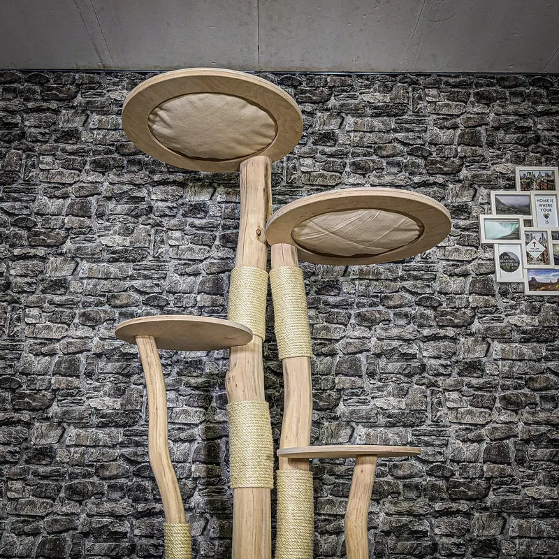 Naturkratzbaum 3737 Kratzbaum Natur Holz Design 192 cm hoch Katzenbaum