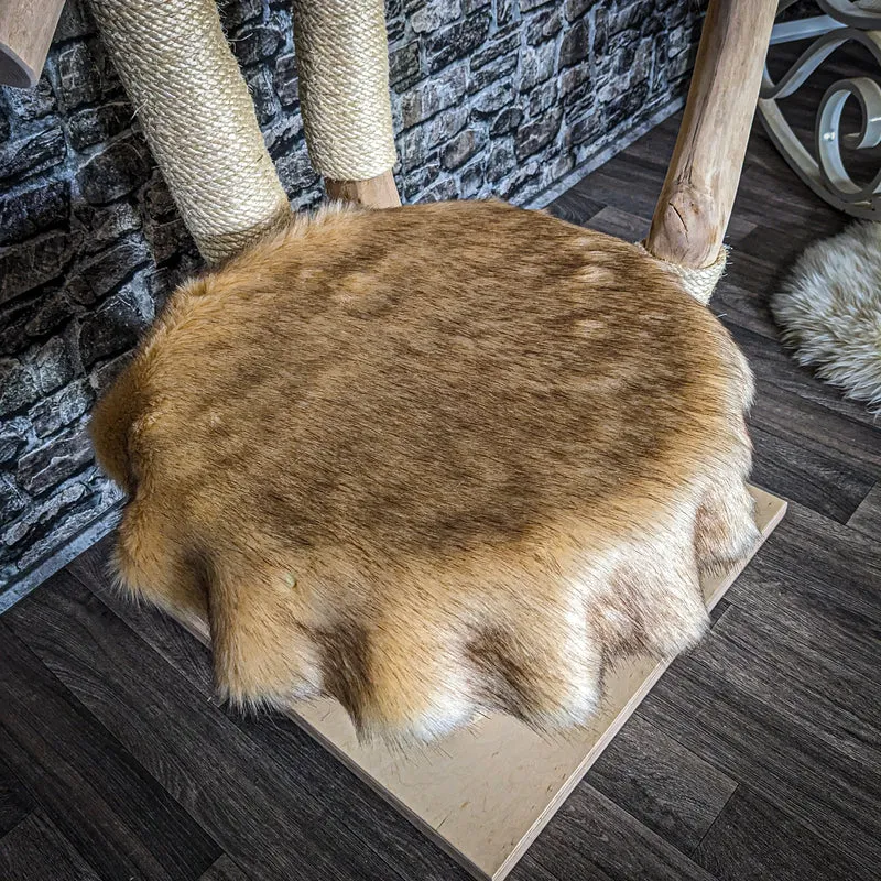 Naturkratzbaum 3733 Kratzbaum Natur Holz Design 145 cm hoch Katzenbaum