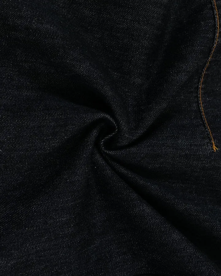 Curved Seam Denim Pants