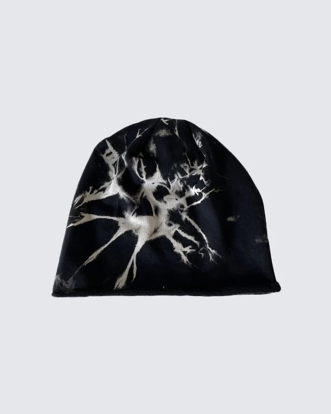 Street Style Tie-Dye Loose Knit Beanie