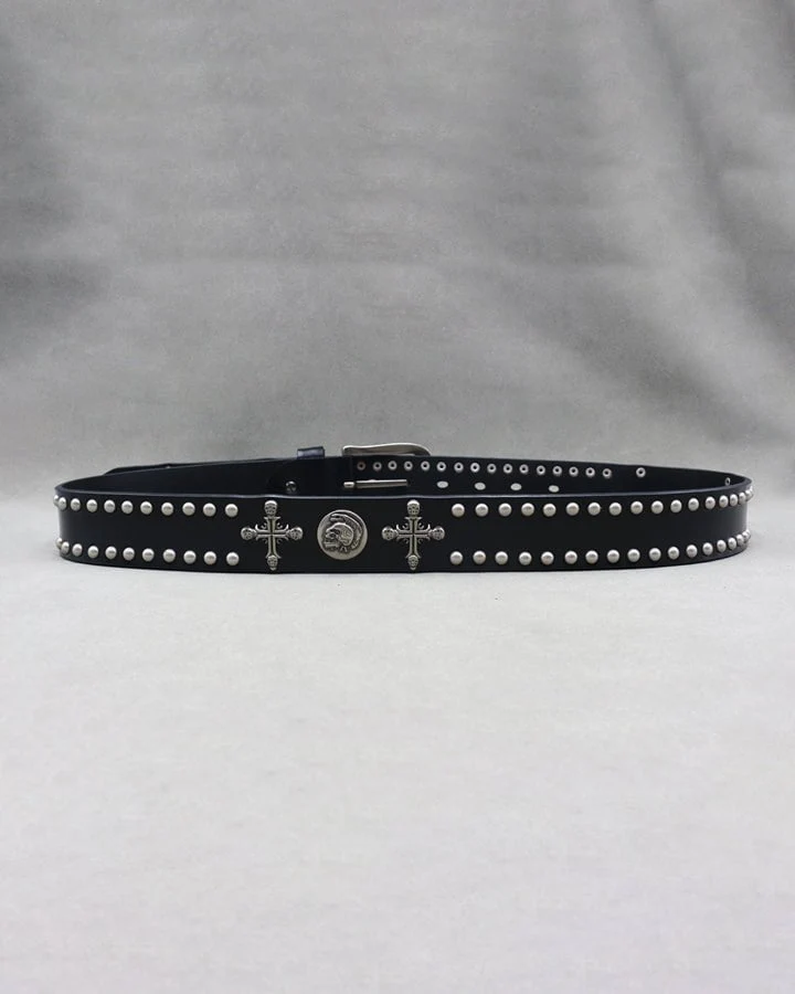 Halloween Cross and Skull Belt
