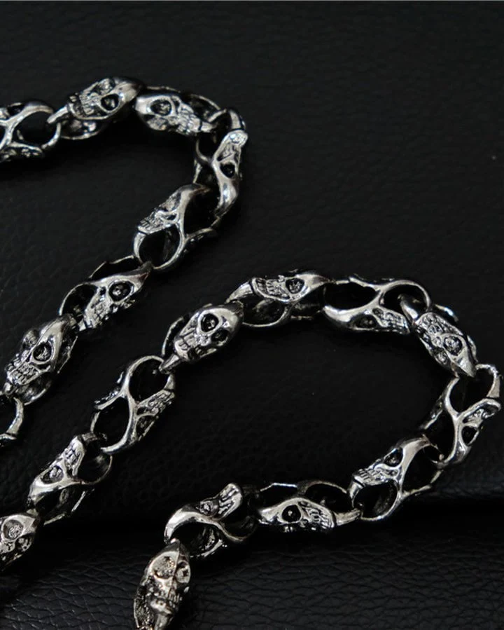 Halloween Skull Metal Wallet Chain