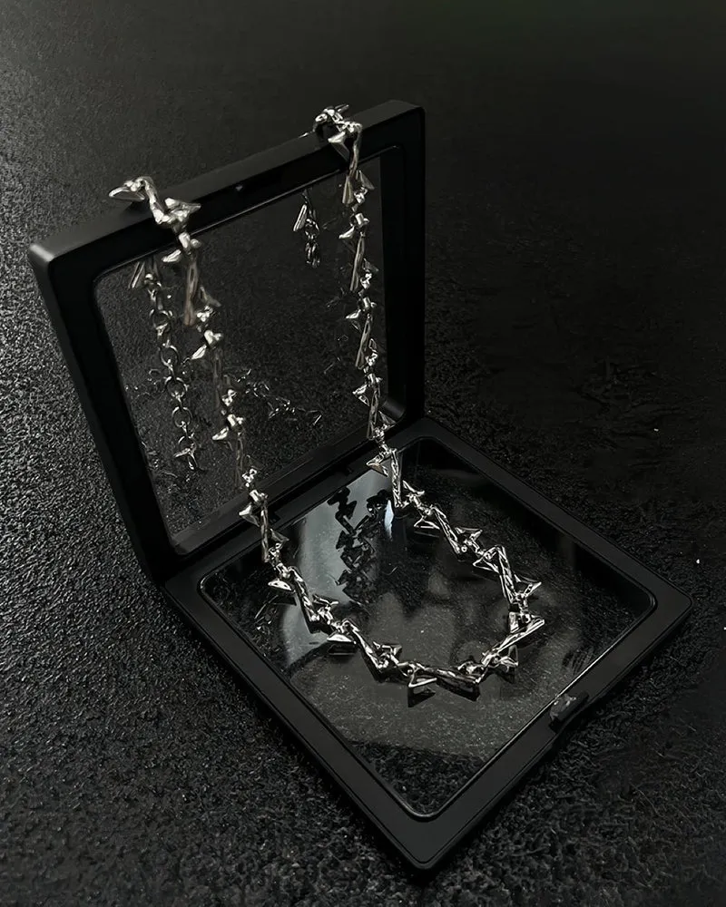Unregular Twisted Hip-Hop Braided Necklace