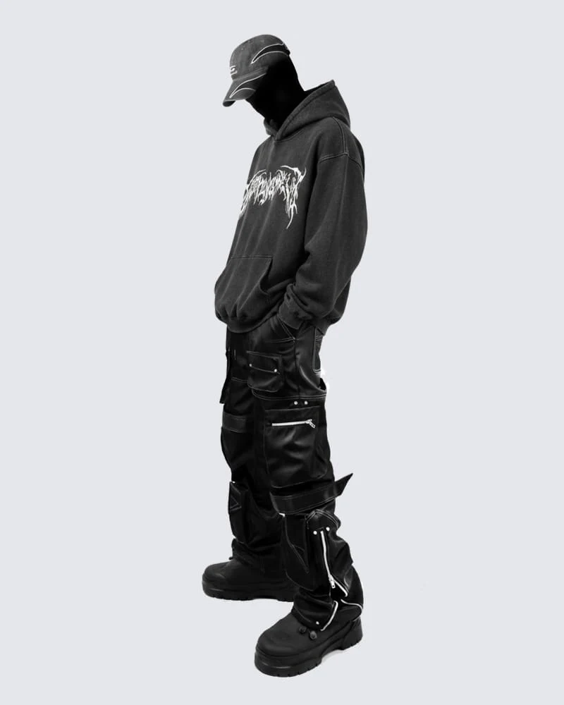 Tribal Flame Graphic Hoodie