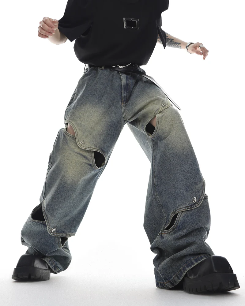 KIIKIO Street Fashion Denim Pants