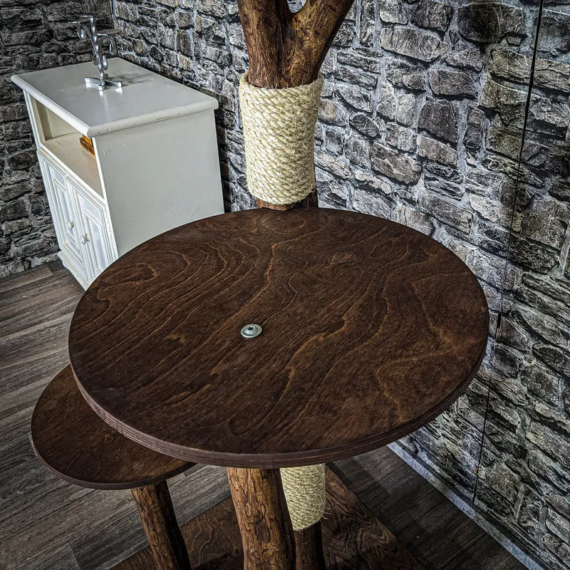 Outdoor Naturkratzbaum 3728 Kratzbaum Natur Holz Design 175 cm hoch Katzenbaum