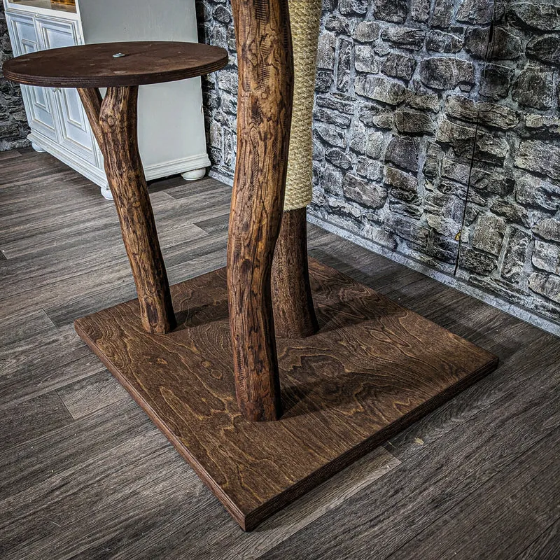 Outdoor Naturkratzbaum 3728 Kratzbaum Natur Holz Design 175 cm hoch Katzenbaum