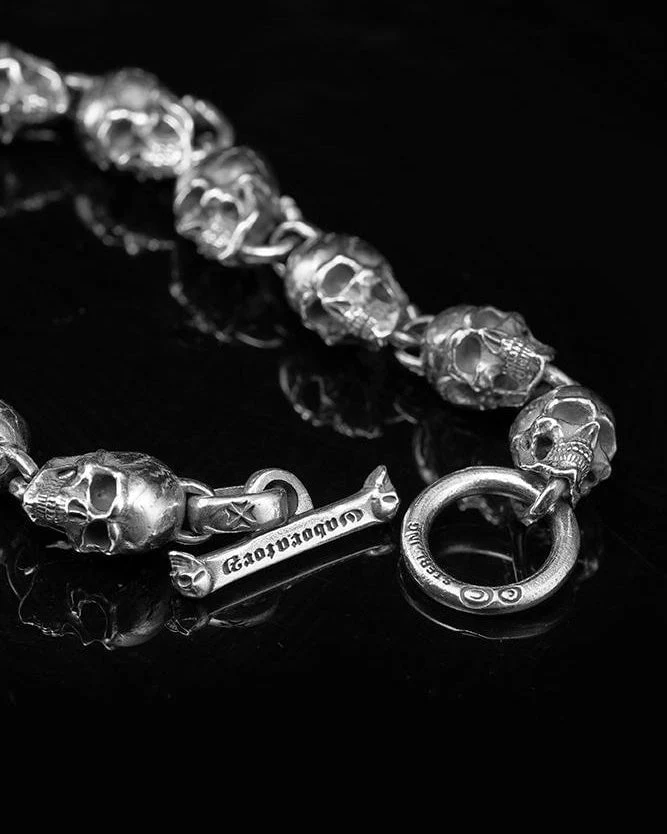 March 2024American Gothic Style Handcrafted Motorcycle Bracelet
