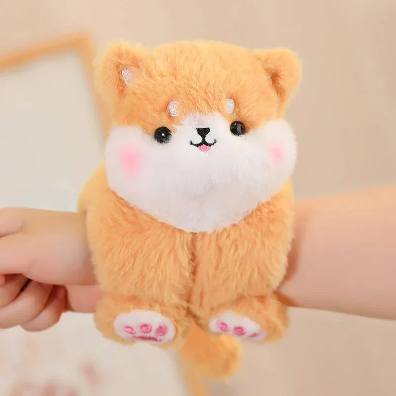 Cartoon Creative Snap Loop Wrist Attachable Plush Toys