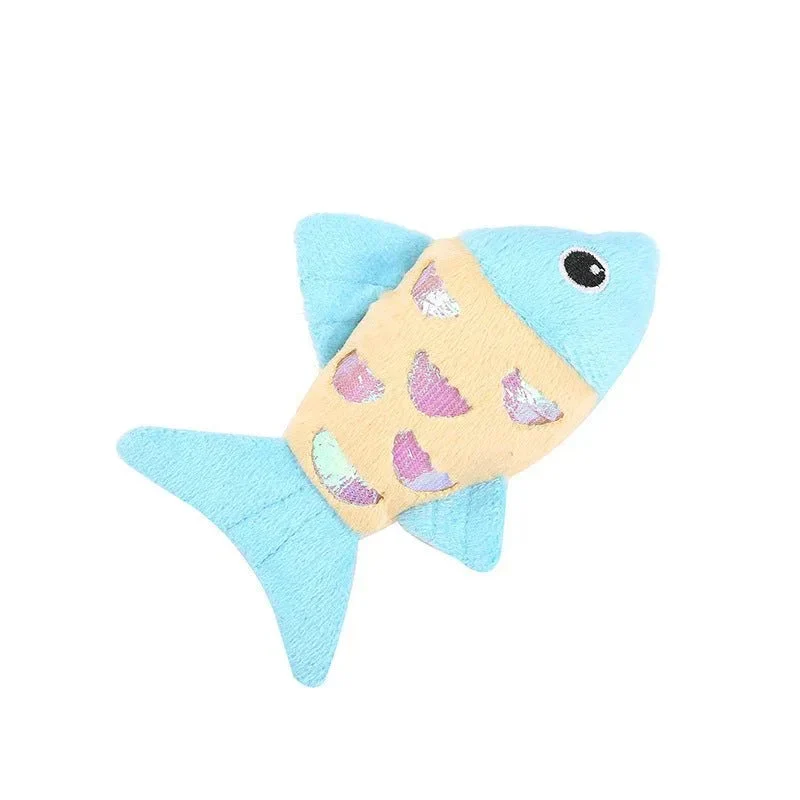Small Plush PP Cotton Cat Fish Toys