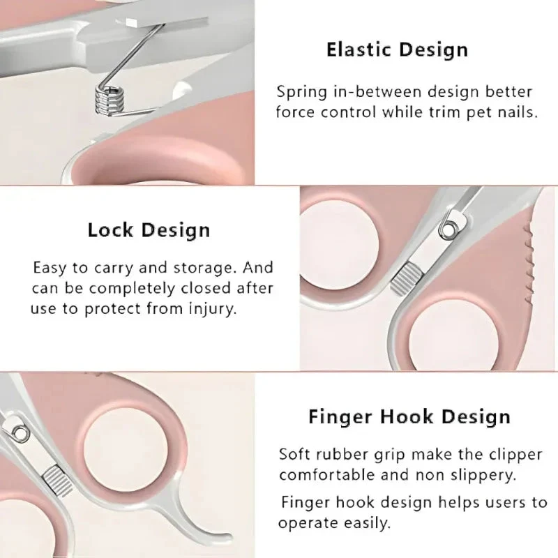 Cat Dog Pet Nail Clipper With Safety Guard And Sharp Angled Blade Best Grooming Tool Claw Trimmer For Small Pets