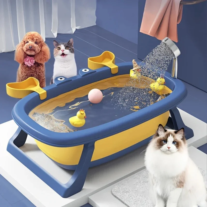 Portable Sturdy Foldable Pet Bathtub Suitable For Small Dogs And Cats