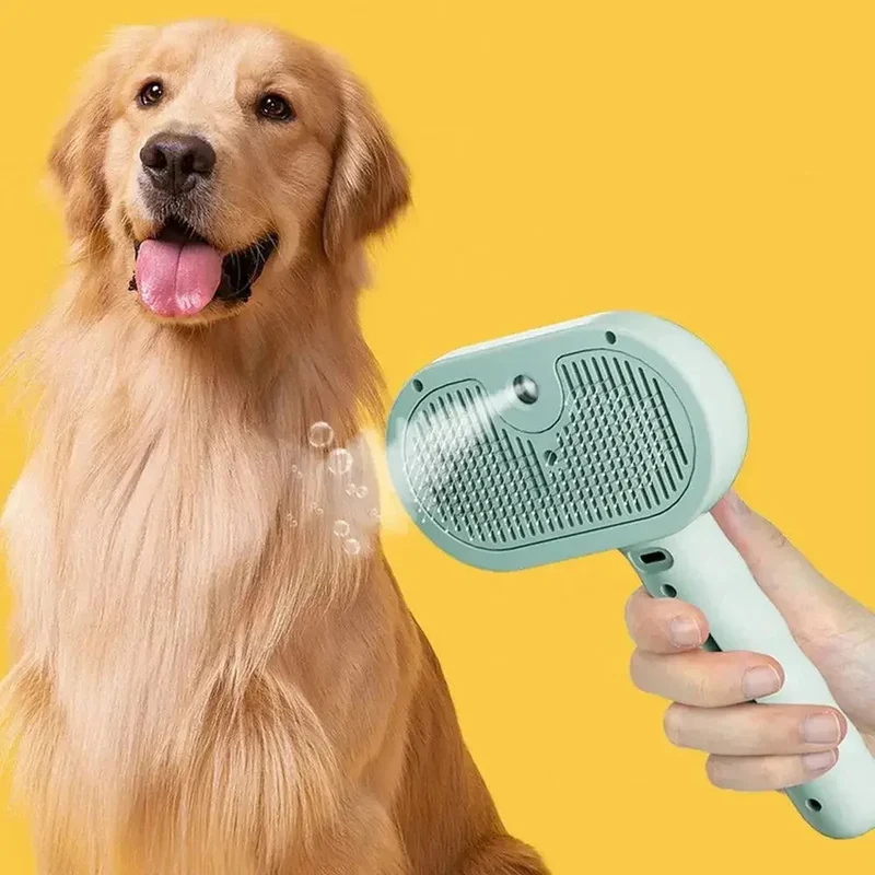 Pet Spray Hair Comb Pet Hair Remover Cleaning Brush Cats Grooming Dog Accessories Tool Water Mist Humidifier Comb