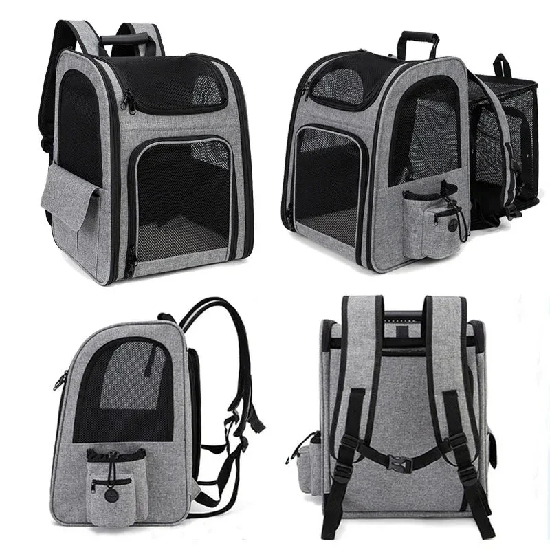 Extendable Foldable Portable Breathable Pet Dog Cat Backpack Bag