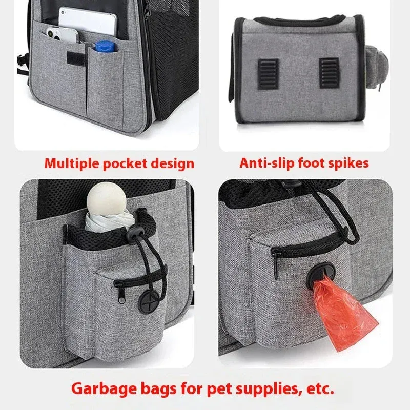 Extendable Foldable Portable Breathable Pet Dog Cat Backpack Bag