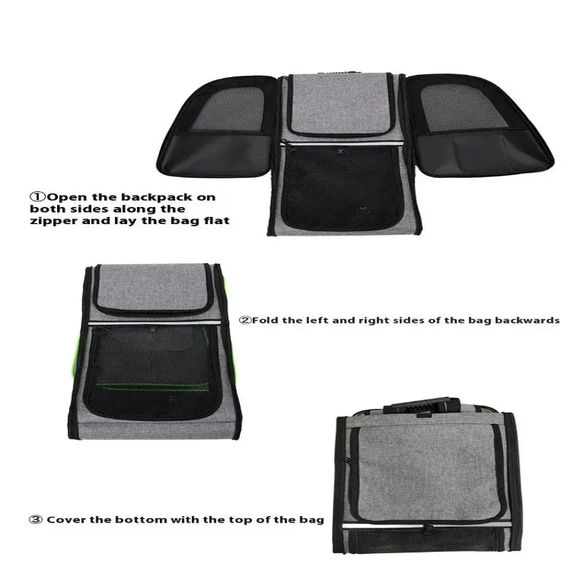 Extendable Foldable Portable Breathable Pet Dog Cat Backpack Bag