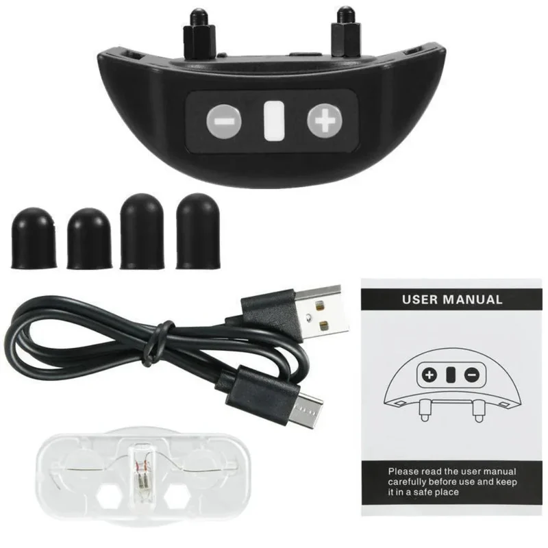 Automatic Voice Control Bark Stopper Type-C Charging Waterproof Reflective Pet Dog Collar