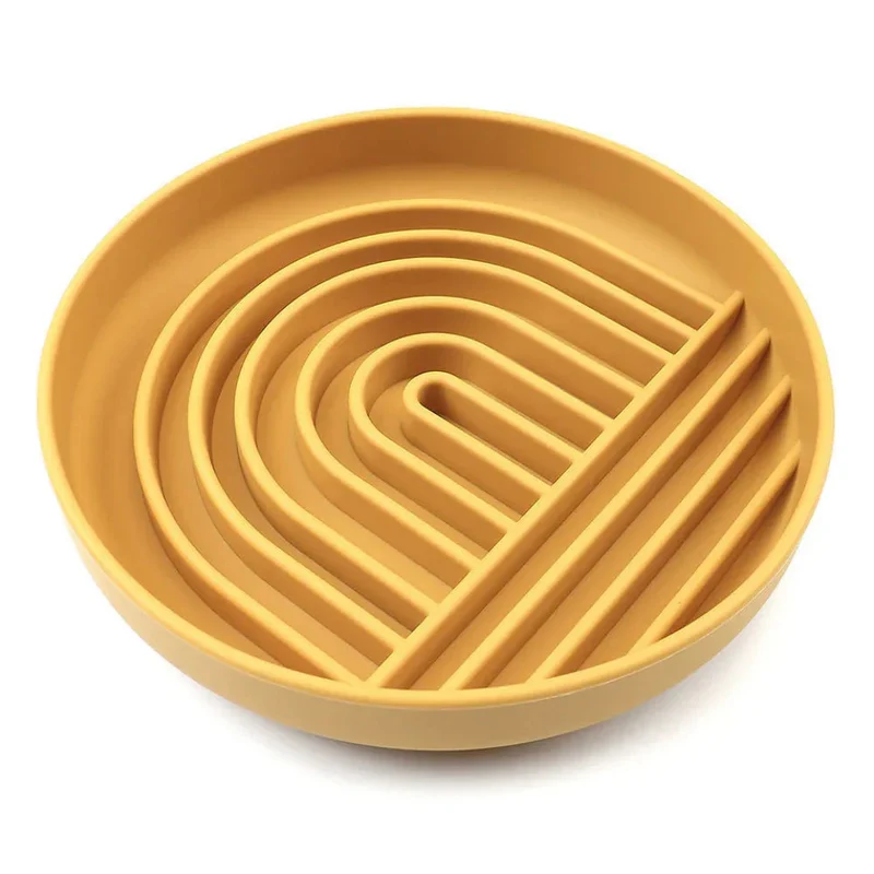 Slowdown Slow Feeder Silicone Pet Dog Bowl
