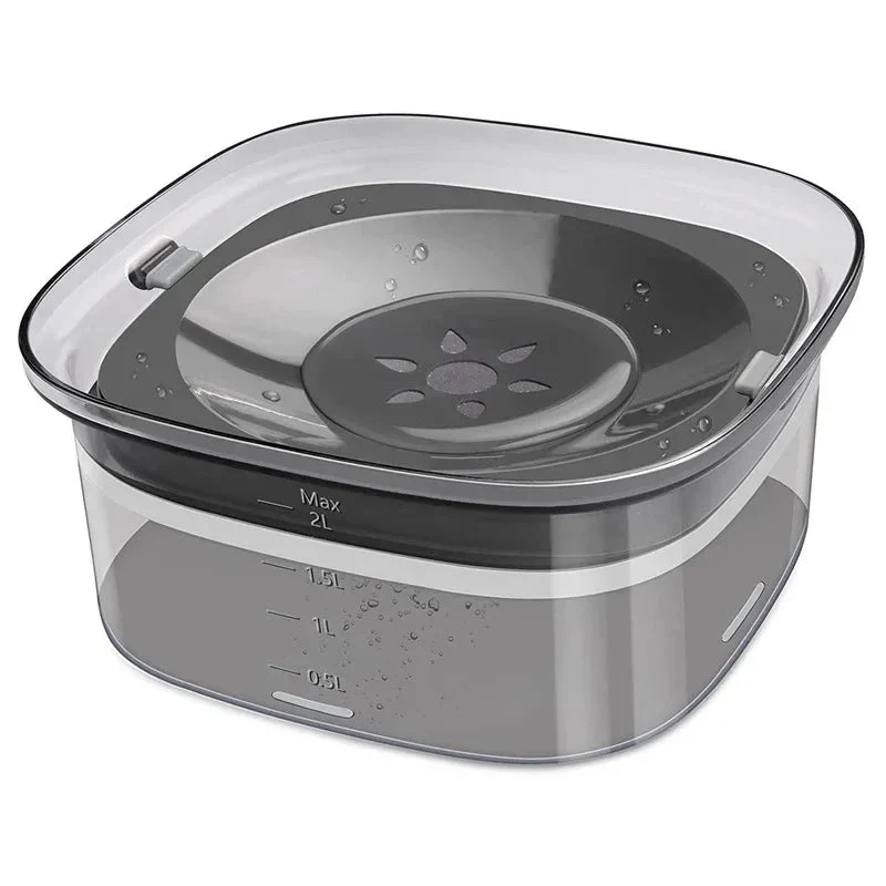 Pet Dog Splash-Proof Water Bowl