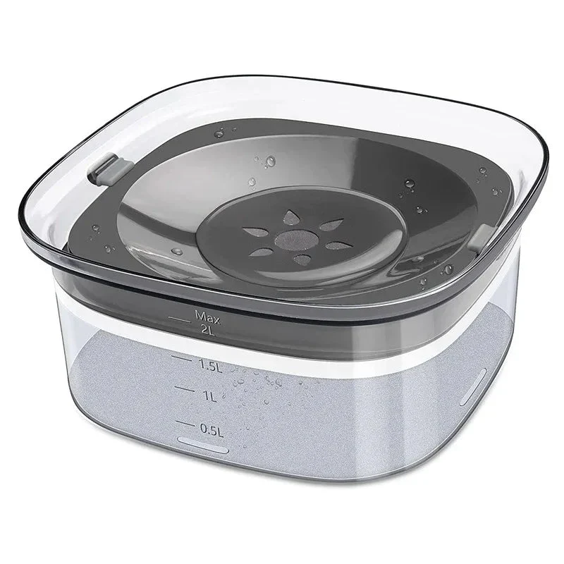 Pet Dog Splash-Proof Water Bowl