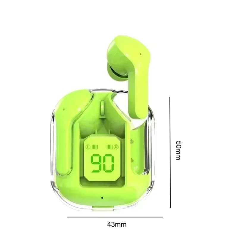 T2 Trådlösa Mini Hörlurar LED Ström Digital Display TWS Trådlösa