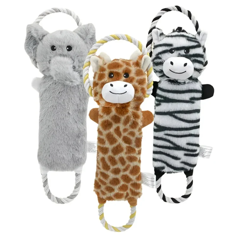 Funny Plush Stuffed Animals Bite Resistant Pet Dog Chew Toys