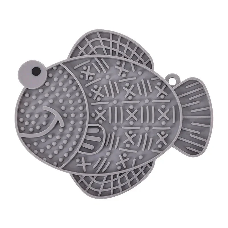 Silicone Pet Slow Food Anti-Tumble Anti-Overflow Dog Licking Feeding Pad