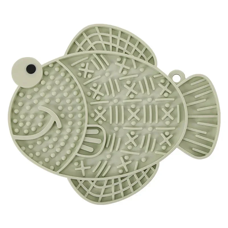 Silicone Pet Slow Food Anti-Tumble Anti-Overflow Dog Licking Feeding Pad