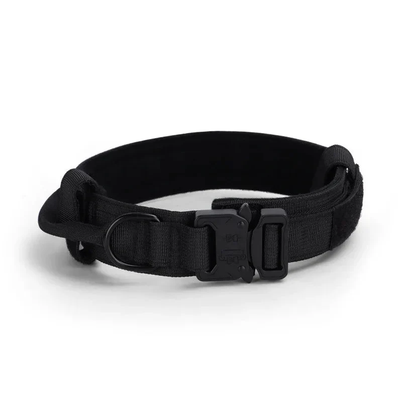 Tactical Adjustable Dog Collar Military German Shepherd Training Medium Large Pet Collar
