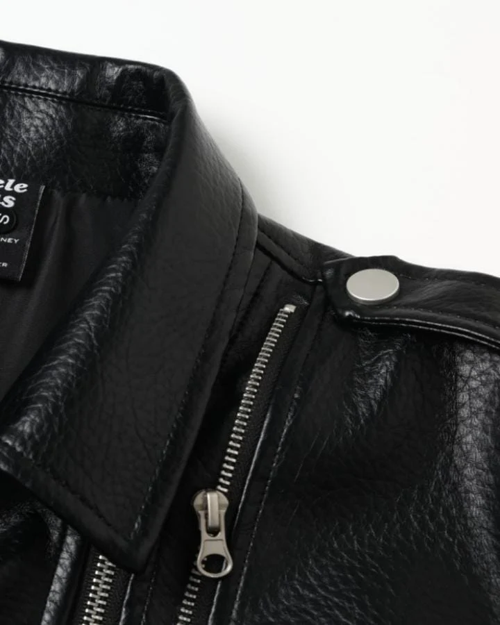 Asymmetric Zip Faux Leather Jacket