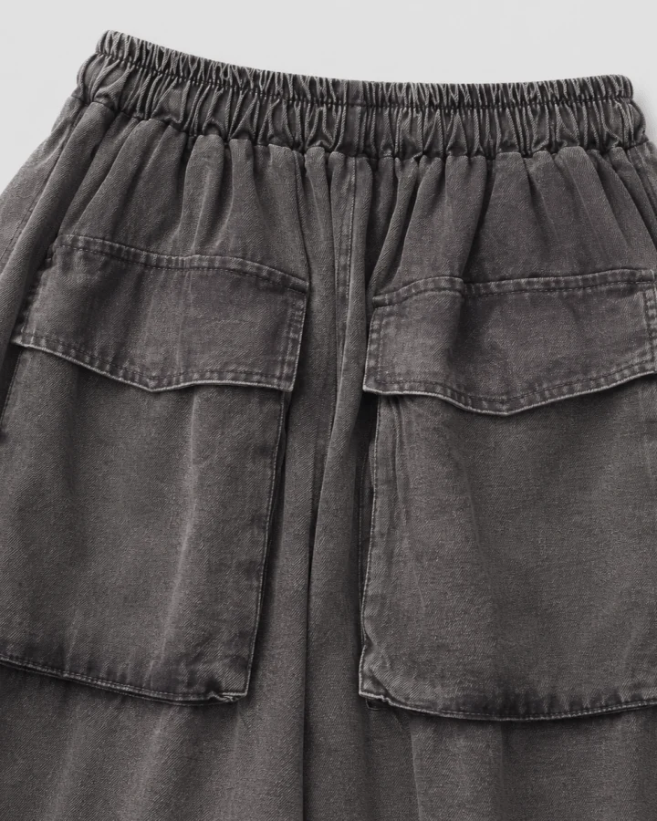 American-Style Patchwork Ripped Jeans With Frayed Edges