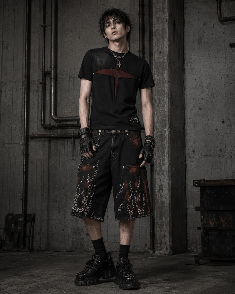 Cross Cutout Graphic T-Shirt