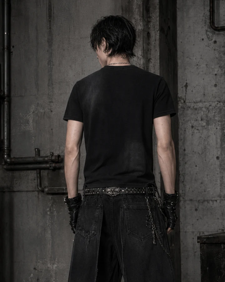 Cross Cutout Graphic T-Shirt