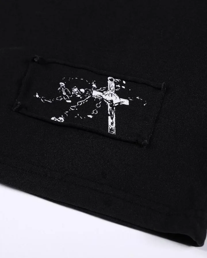 Cross Cutout Graphic T-Shirt