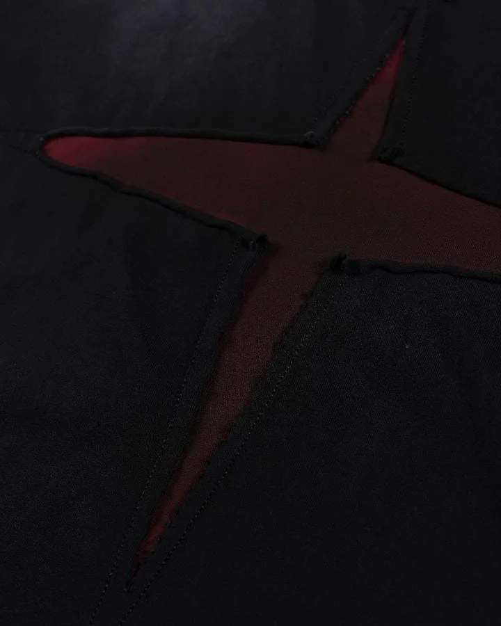 Cross Cutout Graphic T-Shirt
