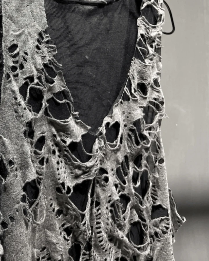KIIKIO Punk Distressed Sleeveless Vest